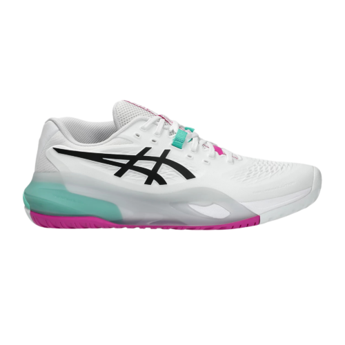 CHAUSSURES DE PADEL ASICS GEL RESOLUTION X PADEL HOMME CLAY BLANC / ROSE VERT