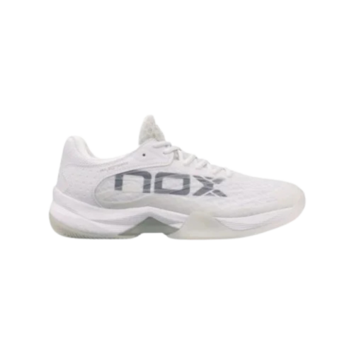 CHAUSSURES DE PADEL FEMME NOX AT10 LUX BLANC/GRIS