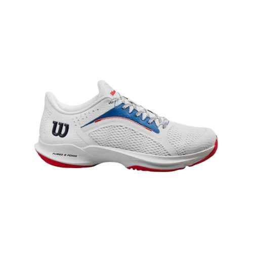 CHAUSSURES DE PADEL HOMME WILSON HURAKN 2.0 BLANC / BLEU-ROUGE