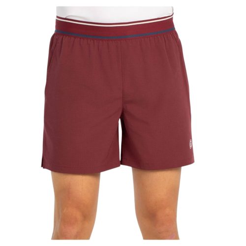 SHORT HOMME BULLPADEL ALU ROUGE BORDEAUX