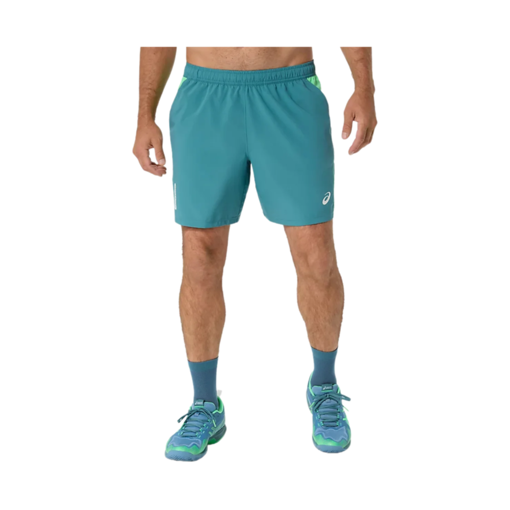 short-padel-ascis-vert-bleu