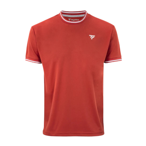 T-SHIRT HOMME TECNIFIBRE TEAM TECH ROUGE TERRACOTTA