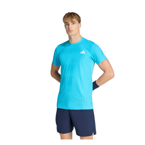 T-SHIRT HOMME ADIDAS FREELIFT PRO BLEU CYAN